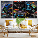Graffiti American Football Player Street Art Wall Art Canvas by MyGreatCanvas | Canvas Wall Art Prints | Photo Prints & Wall Decor