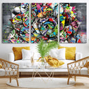 Abstract Graffiti Collage Street Art Wall Art Canvas Print by MyGreatCanvas | Canvas Wall Art Prints | Photo Prints & Wall Decor