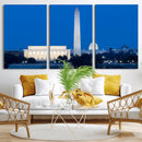 Washington DC Skyline Wall Art Canvas Print – Lincoln by MyGreatCanvas | Canvas Wall Art Prints | Photo Prints & Wall Decor