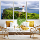 Cliffside Lighthouse Wall Art Canvas Print – Coastal by MyGreatCanvas | Canvas Wall Art Prints | Photo Prints & Wall Decor