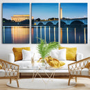 Washington DC Wall Art Canvas Print – Lincoln Memorial Night by MyGreatCanvas | Canvas Wall Art Prints | Photo Prints & Wall Decor
