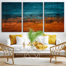 Teal Orange Abstract Wall Art Canvas Print Modern Large by MyGreatCanvas | Canvas Wall Art Prints | Photo Prints & Wall Decor