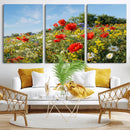 Wildflower Meadow Wall Art Canvas Print – Colorful Poppy and by MyGreatCanvas | Canvas Wall Art Prints | Photo Prints & Wall Decor