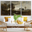Adolf Dressler Landscape of the Oder River Wall Art Canvas by MyGreatCanvas | Canvas Wall Art Prints | Photo Prints & Wall Decor
