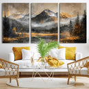 Mountain Lake Canvas Wall Art — Rustic Forest Landscape by MyGreatCanvas | Canvas Wall Art Prints | Photo Prints & Wall Decor