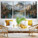 Drip Style Forest Lake Gold Art — Abstract Expressionist by MyGreatCanvas | Canvas Wall Art Prints | Photo Prints & Wall Decor