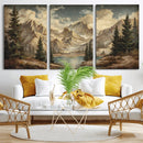 Drip Style Forest Lake Gold Art — Abstract Expressionist by MyGreatCanvas | Canvas Wall Art Prints | Photo Prints & Wall Decor