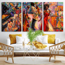 African American Jazz Singer Canvas Art — Red Dress Black by MyGreatCanvas | Canvas Wall Art Prints | Photo Prints & Wall Decor
