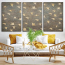Flying Birds Canvas Wall Art, Vintage Bird Flock Pattern by MyGreatCanvas | Canvas Wall Art Prints | Photo Prints & Wall Decor