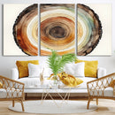 Natural Wood Slice Wall Art Canvas Print, Tree Ring Wall by MyGreatCanvas | Canvas Wall Art Prints | Photo Prints & Wall Decor