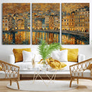 Gustav Klimt Golden Cityscape Wall Art Canvas Print, Framed by MyGreatCanvas | Canvas Wall Art Prints | Photo Prints & Wall Decor