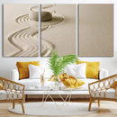 Zen Garden Stone Sand Canvas | Japanese Rock Garden Wall Art by MyGreatCanvas | Canvas Wall Art Prints | Photo Prints & Wall Decor