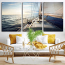 Sailboat Wall Art Canvas Print, Ocean Sunset Sailing Framed by MyGreatCanvas | Canvas Wall Art Prints | Photo Prints & Wall Decor