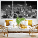 Charlotte Skyline Canvas Wall Art Print – North Carolina Cityscape Photography Print by MyGreatCanvas | Canvas Wall Art Prints | Photo Prints & Wall Decor