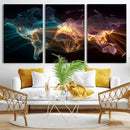 World Map and Global Flight Routes Map Canvas Wall Art, Worldwide Aviation Network Print, International Air Travel Wall Decor by MyGreatCanvas | Canvas Wall Art Prints | Photo Prints & Wall Decor