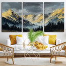 Abstract Mountain Wall Art Canvas Print Modern Landscape Painting Print