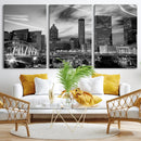 Black and White Atlanta Wall Art Canvas Print by MyGreatCanvas | Canvas Wall Art Prints | Photo Prints & Wall Decor