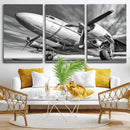 Vintage Airplane on Runway Canvas Print by MyGreatCanvas | Canvas Wall Art Prints | Photo Prints & Wall Decor