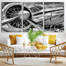 Vintage Antique Airplane Wall Art Canvas Print