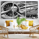 Vintage Antique Airplane Wall Art Canvas Print