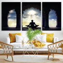 Women and Yoga Wall Art Canvas Print