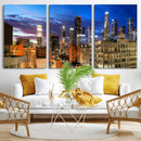 Los Angeles Night Wall Art Canvas Print