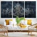 Dark Chandelier Wall Art Canvas Print by MyGreatCanvas | Canvas Wall Art Prints | Photo Prints & Wall Decor