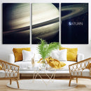Framed Saturn Wall Art Canvas Print