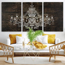 Rustic Chandelier Canvas Print by MyGreatCanvas | Canvas Wall Art Prints | Photo Prints & Wall Decor