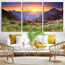 Mountain and Spring Wall Art Canvas Print