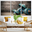 Dambell and Sport Wall Art Canvas Print by MyGreatCanvas | Canvas Wall Art Prints | Photo Prints & Wall Decor