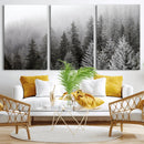 Big Foggy Forest and Misty Trees Forest Wall Art Canvas by MyGreatCanvas | Canvas Wall Art Prints | Photo Prints & Wall Decor