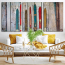 Vintage Wooden Weathered Ski's in Front of an Old Barn Wall by MyGreatCanvas | Canvas Wall Art Prints | Photo Prints & Wall Decor