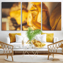 Gold Buddha Statue Hands Wall Art Canvas Print by MyGreatCanvas | Canvas Wall Art Prints | Photo Prints & Wall Decor