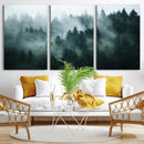 Misty Forest Wall Art – Serene Green Landscape Canvas Print, by MyGreatCanvas | Canvas Wall Art Prints | Photo Prints & Wall Decor