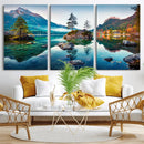 Crystal Clear Lake Wall Art | Mountains Wall Art Canvas | 3 by MyGreatCanvas | Canvas Wall Art Prints | Photo Prints & Wall Decor