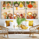Kitchen Spice on the Table Wall Art, Kitchen Spice Wall Art by MyGreatCanvas | Canvas Wall Art Prints | Photo Prints & Wall Decor