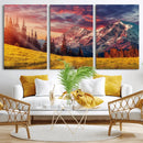 Mountain and Daylight Red Sunset Wall Art Canvas Print by MyGreatCanvas | Canvas Wall Art Prints | Photo Prints & Wall Decor