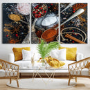 Spices and Seasonings Canvas Wall Art – Colorful Triptych by MyGreatCanvas | Canvas Wall Art Prints | Photo Prints & Wall Decor