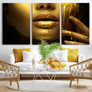 Gold and Women Wall Art Canvas Print by MyGreatCanvas | Canvas Wall Art Prints | Photo Prints & Wall Decor