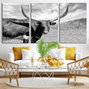 Longhorn Wall Art Canvas Print, Framed Ranch Wall Art Canvas by MyGreatCanvas | Canvas Wall Art Prints | Photo Prints & Wall Decor