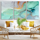 Colorful Marble Fluid Effect Canvas Wall Art Print by MyGreatCanvas | Canvas Wall Art Prints | Photo Prints & Wall Decor