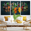 Colorful Spices Canvas Wall Art – Vibrant Kitchen Decor by MyGreatCanvas | Canvas Wall Art Prints | Photo Prints & Wall Decor