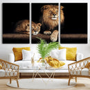 Lion Canvas Wall Art – Majestic Animal Print Artwork for by MyGreatCanvas | Canvas Wall Art Prints | Photo Prints & Wall Decor