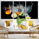Kitchen Wall Art, Kitchen Fruits Art Canvas Print