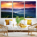 Mountain and Sunset Wall Art Canvas Print by MyGreatCanvas | Canvas Wall Art Prints | Photo Prints & Wall Decor