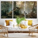 Baby Bears in Forest Wall Art Canvas Print by MyGreatCanvas | Canvas Wall Art Prints | Photo Prints & Wall Decor