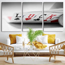 Framed Luck Poker Cards Canvas – Modern Triptych Wall Art,
