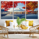 Mount Fuji Canvas Wall Art Japan Autumn Mountain Canvas