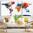 World Map Canvas Print – Detailed Map of the World Wall Art by MyGreatCanvas | Canvas Wall Art Prints | Photo Prints & Wall Decor